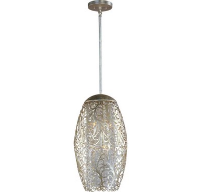 Maxim 24151BCGS Arabesque 13'' 6-Light Pendant in Golden Silver