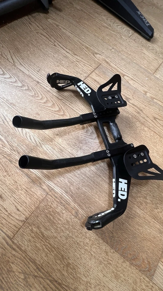 HED TT Carbon Base Bar And Extensions 25.4mm Retro Time Trial Triathlon Bars - Image 3 of 4
