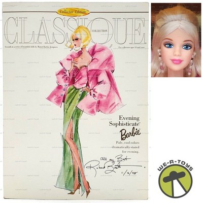 Evening Sophisticate Barbie Doll Signed & Dated by Robert Best 1998 Mattel 19361