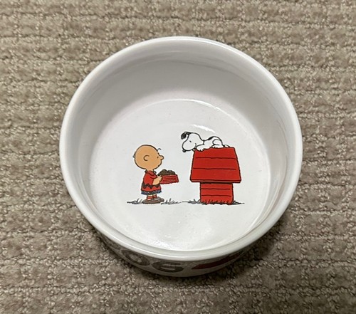 Peanuts Pet Bowl Snoopy Charlie Brown Dog Cat Dish Gibson