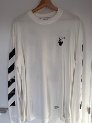 Off-White Caravaggio Arrow Long-Sleeve Skate Tee 'White/Black'