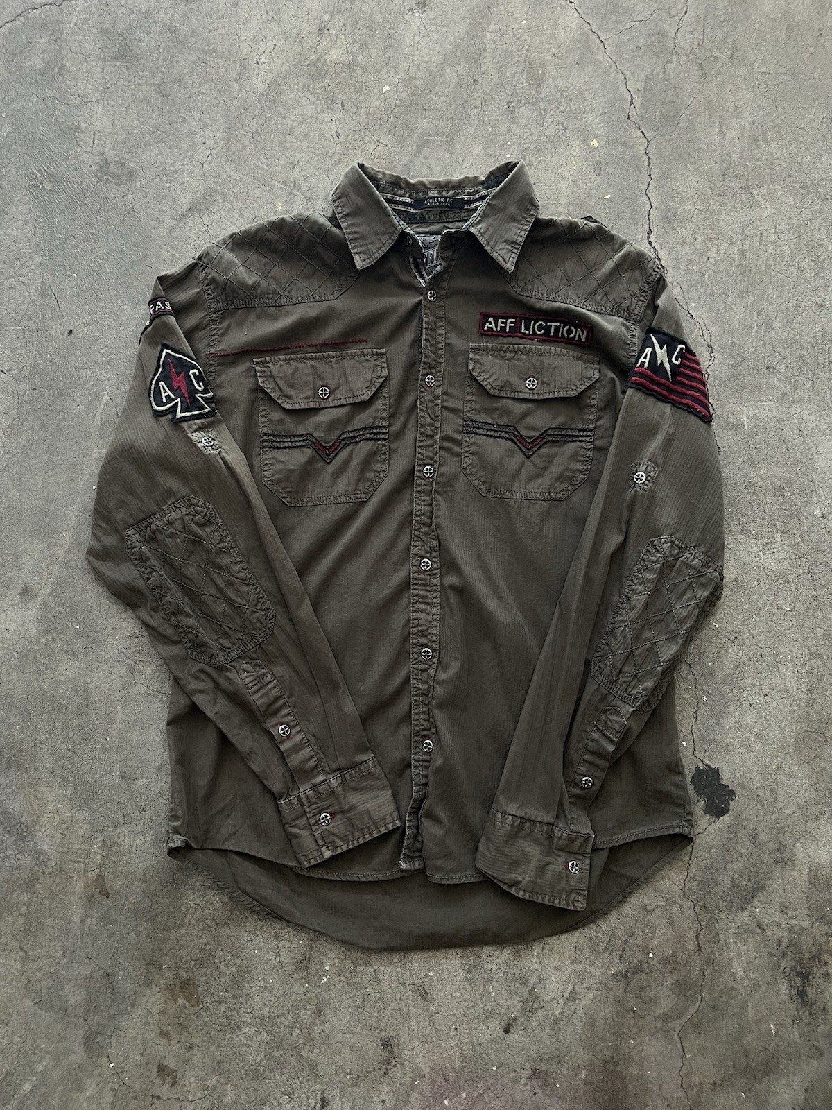 Vintage Affliction Button Up - image 1