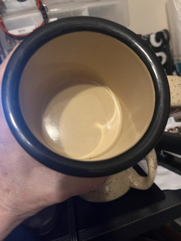 Taza de café de cerámica estilo fogata vaquero occidental vintage George W. Bush "W '04" Foto 2 de 4