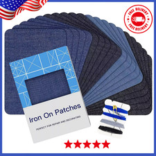 Iron on Patches for Clothing Repair 20PCS Jeans Denim Patches Kit 3" by 4-1/4"
