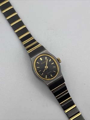 Pulsar Womens Watch V233-5060 Quartz 17mm Two Tone Case Band New Battery 6.75 