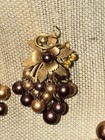 Beajewels Champagne Pearls & Rhinestone Earrings Signed / Necklace Bracelet Set — photo 4