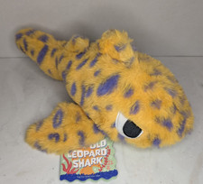 Bark Box Leopard Shark Dog Toy M/L Plush Coral Ruff Squeak Crinkle Rip Reveal
