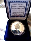 2013 SBSS Slave Queen Proof – 1 oz. Silver Proof Medallion round w/ COA #00706
