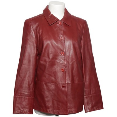 Elegance, Lederjacke, Damen, Größe: 40, Rot, Leder/Acetat, Einfarbig #QNU