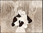Sleeping Beauty Briar Rose-Phillip B/W Press Photo Walt Disney Productions 1970? — photo 1