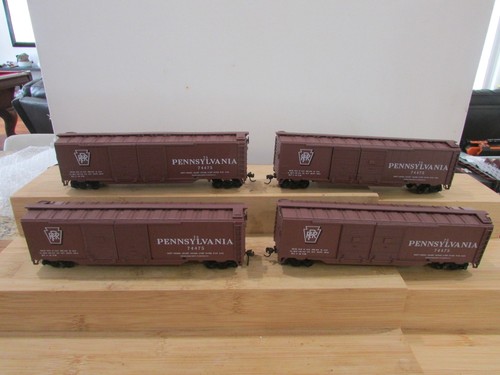 Lote #6327 coches caja doble puerta escala HO Athearn (4) 50' Pennsylvania # 74475 | Condition: Used