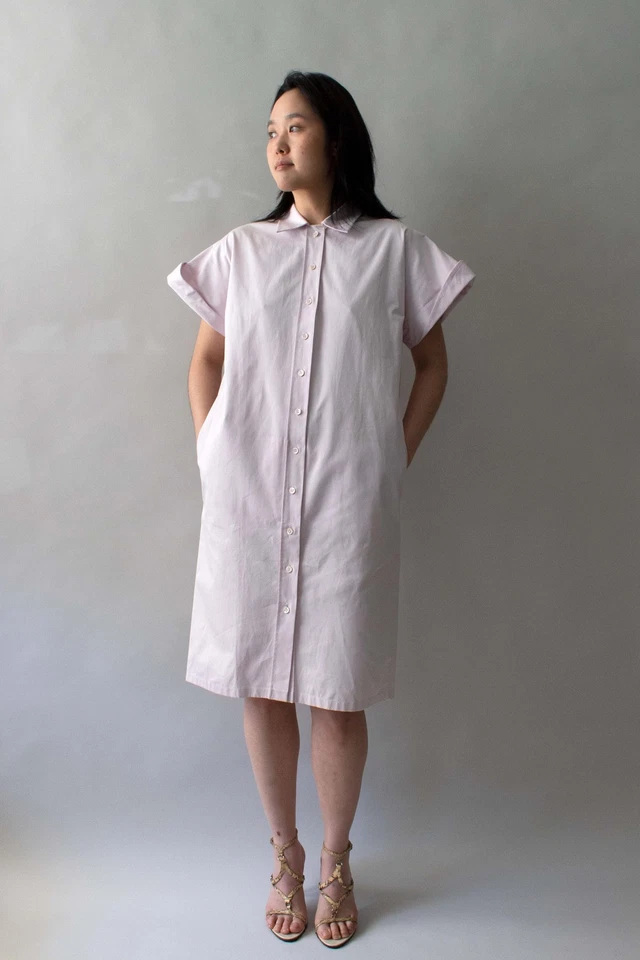 Vestido de algodón rosa Yves Saint Laurent Foto 2 de 4