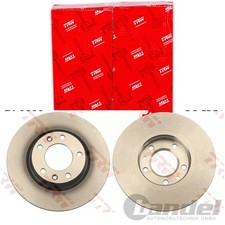 2X TRW BREMSSCHEIBEN 268mm VOLL HINTEN PASSEND FÜR CITROËN BERLINGO C4 GRAND DS