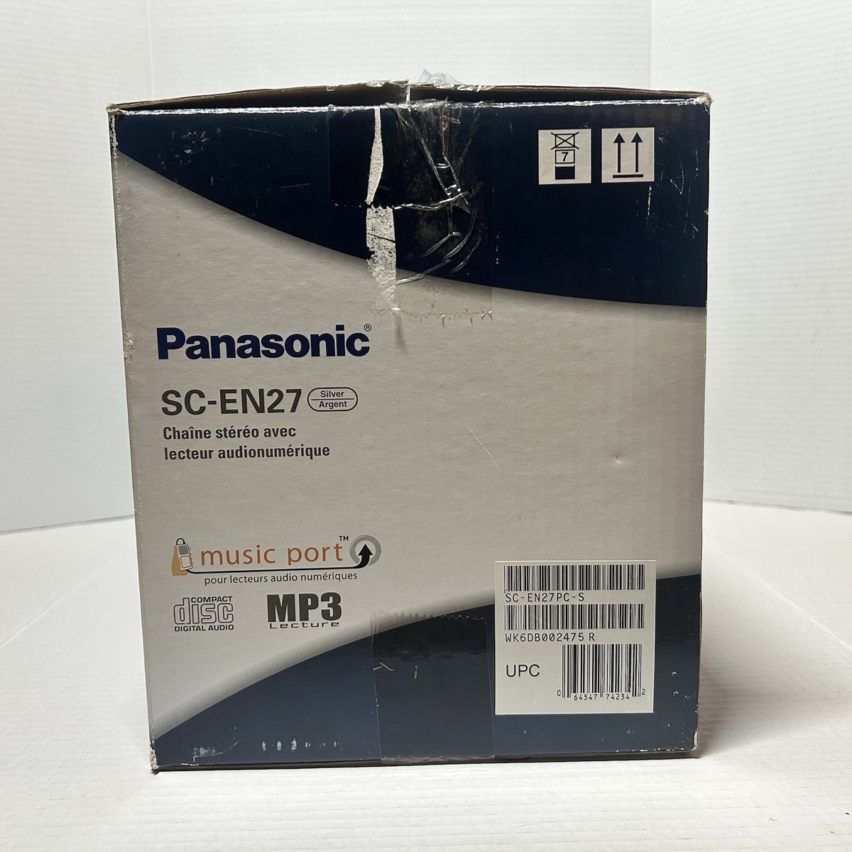 PANASONIC CD Stereo System SC-EN27 Silver | MP3 Playback | Music