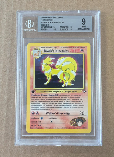 Brock's Ninetales (1st Edition) graded BGS 9 for sale on eBay