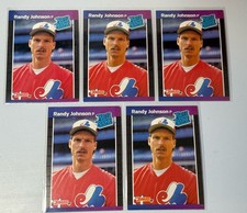 1989 Donruss - Rated Rookie Randy Johnson #42 *Denotes* on Back (RC) (4) & 1