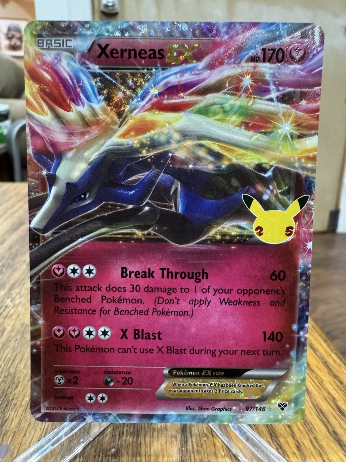Pokémon TCG Xerneas EX Celebrations Classic Collection Card 97/146 NM
