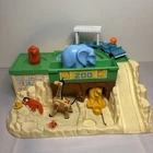 Vintage 1984 Fisher Price Little People Zoo w/ Animals And Accessories