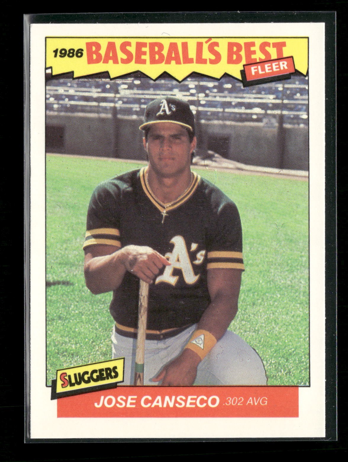 1986 Fleer Baseball's Best #5 Jose Canseco Oakland Athletics