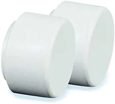 Swimline HydroTools In Ground Swimming Pool Ladder 4 Bumpers, White 