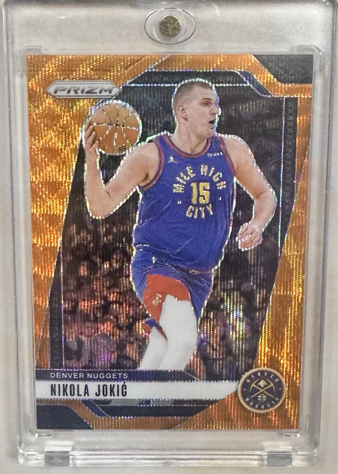 2024-25 Panini Prizm Nikola Jokic #129 Orange Wave /60