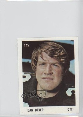 1971 O-Pee-Chee CFL Players Photos Stamps Dan Dever #145 0a3
