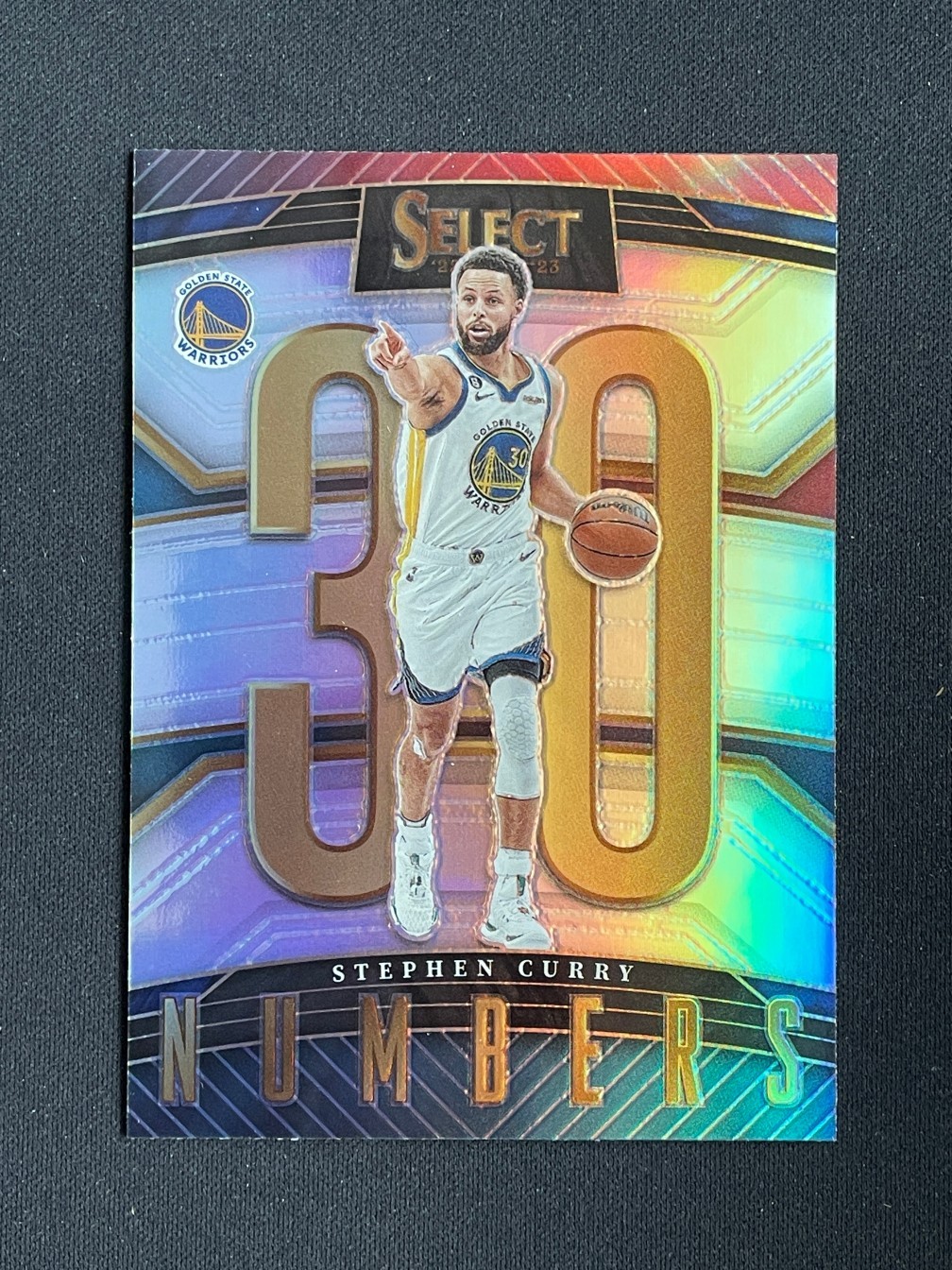 Stephen Curry 2022-23 Panini Select Numbers Silver Prizm #5
