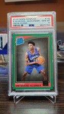 2018-19 Donruss Shai Gilgeous-Alexander Rated Rookie Green Flood PSA 10 SSP Rare