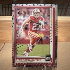 2025 Donruss Optic Christian McCaffrey Rocket Star Emoji Prizm 49ers 119