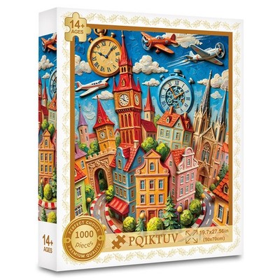 1000 Piece Fantasy Castle Jigsaw Puzzle for Adults 27.56 x 19.7 Inch Set
