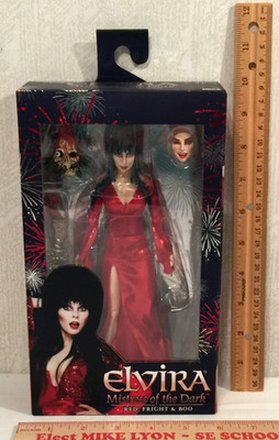 2023 NECA - ELVIRA Mistress of the Dark - RED, FRIGHT & BOO - NIB   (F89)