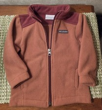 Columbia Steens mountain fleece jacket 12-18 months Terra cotta/ Maroon color