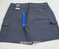 Wearfirst Men's Classic Fit Stretch Fabric Cargo Shorts, Blue, Size 36