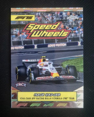 2025 Topps Chrome Formula 1 Hadjar Speed Wheels Logofractor 75-VCARB