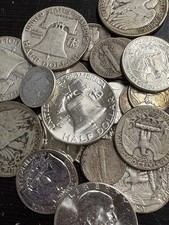 90% Junk Silver $1 Face Value - Dimes, Quarters, Halves Random Choice/Condition