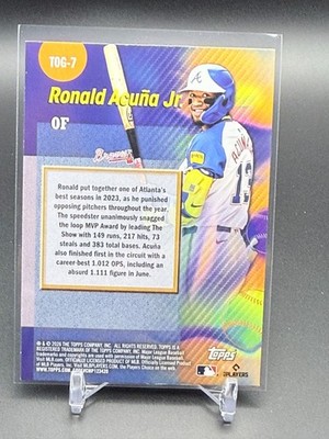 2026 Topps TITANS OF THE GAME Ronald Acuna Jr. #TOG-7 - Atlanta