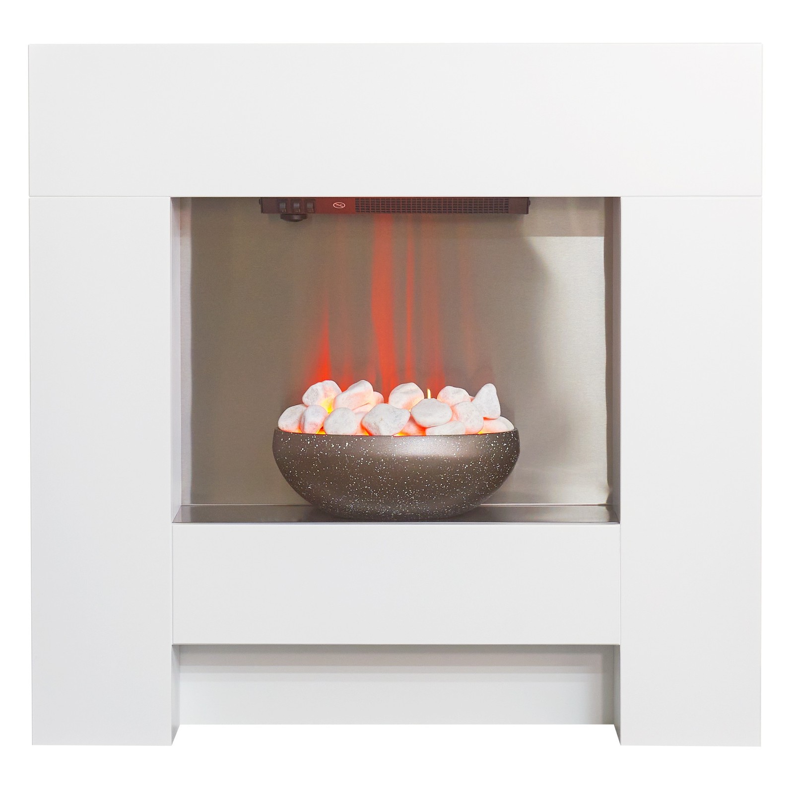 Cubist Adam 90.5 cm W Electric Fireplace with 6824.28 BTU - Image 2