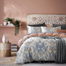 Boho Chic Venetian Damask Duvet Cover Set, 400TC Egyptian Cotton, King