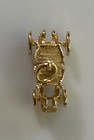 14k Royal Type Carriage, Coach Charm Pendant, 2.68 Grams, Movable Wheels - Nice! — photo 4