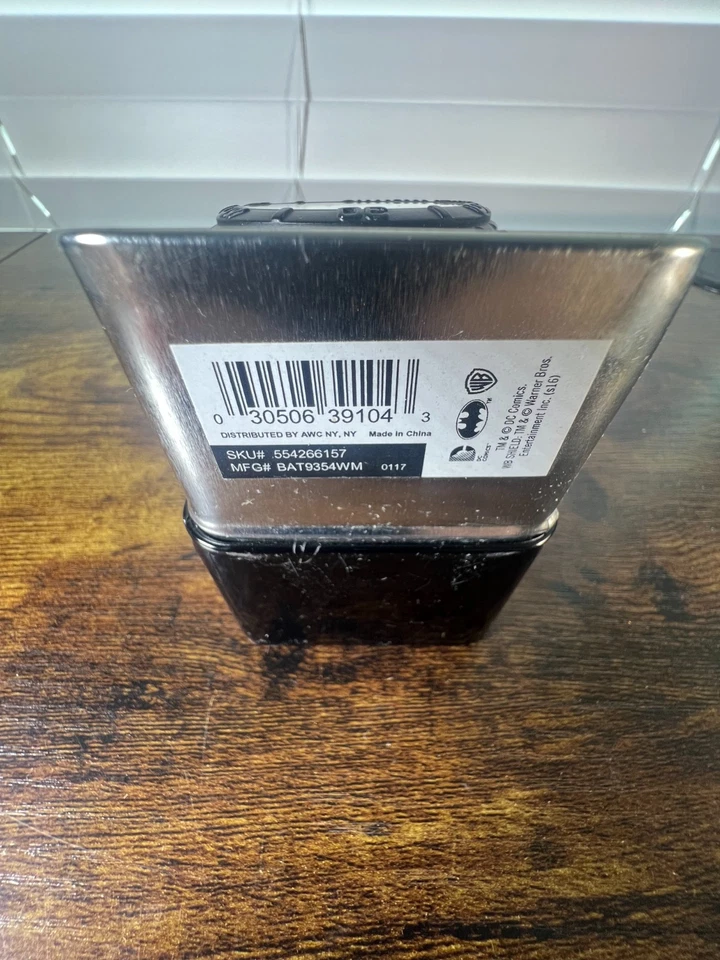 Reloj Batman Accutime Correa de Goma Negro Reloj Cuarzo DC Comics Nuevo en Caja Negro Ai Foto 3 de 4