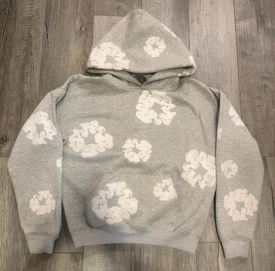 Denim Tears Grey Hoodie Size M Soft Heavyweight Materials