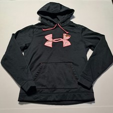 Under Armour Coldgear Women's Medium Semi Fitted Pullover Black Hoodie Sweater