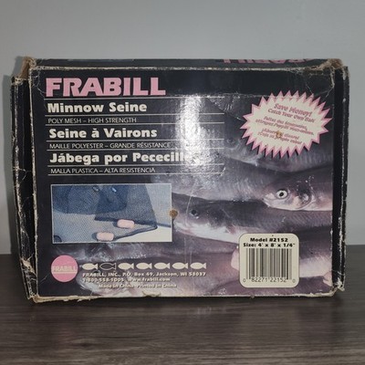 Frabill Minnow Seine Net 4ft Poly Mesh High Strength Model #2152 New