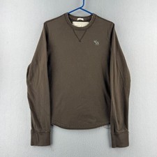 Vintage Abercrombie  Fitch Long Sleeve T Shirt Mens Medium Muscle Fit Y2K Moose