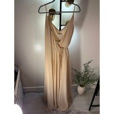 Jenny Yoo Maxi Dress homecoming flowy V-Neck Spaghetti Strap 12 special occasion