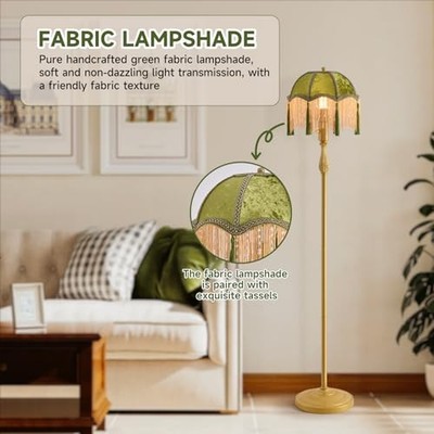 WEILASA Retro Tassel Floor lamp with Adjustable Light Simple