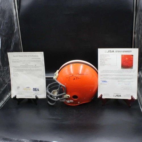 Jim Brown Signed Full Size Helmet Cleveland Browns Autograph JSA LOA D14237