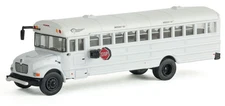 Walthers HO Scale International MOW Crew Bus White Railroad Model Vehicle