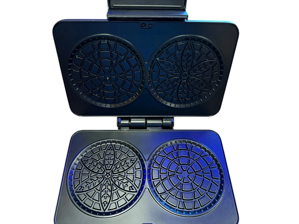 Cookie italiano CUISINART Pizzelle Maker WM-PZ2 aço inoxidável antiaderente testado - Imagem 3 de 4