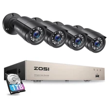 ZOSI 8CH 3K Lite Home Wired Security Camera System AI Human Vehicle Detection